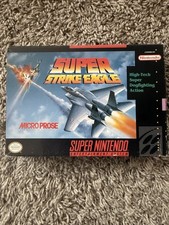 Super Strike Eagle SNES TOP SHAPE CIB WITH PROTECTOR