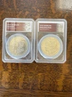 SILVER 1921 MORGAN P&D SILVER DOLLARS HIGH GRADE