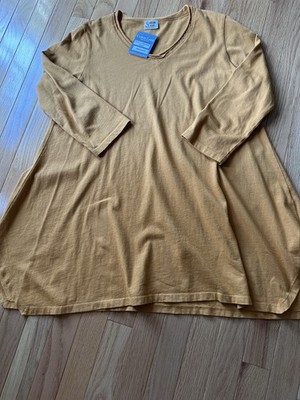 Cotton Lani Boutique Gold Tunic NWT S $62
