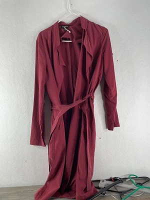 American Apparel Dylan Trench Jacket Cabernet XS - Imagen 1 de 4