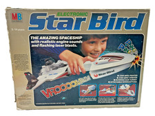 Vintage 1978 MB Star Bird Electronic Spaceship Boxed Working C6T G307