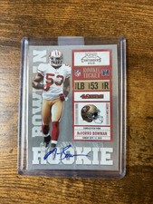 49ers NaVorro Bowman 2010 Panini Playoff Contenders Rookie Ticket Autograph #176