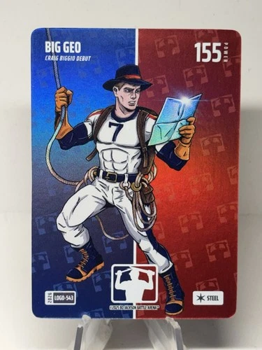 2026 Bo Jackson Battle Arena Big Geo Craig Biggio Debut LOGO-543 Logofoil SSP