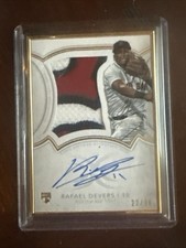 Rafael Devers Topps Definitive Collection Auto Patch /30 Framed
