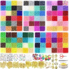 14400pcs Glass Seed Beads Jewelry Making Kit - 120 Colors for Unique Designs