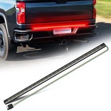 48" Truck Tailgate Light Strip Triple Row 360 LED Red Running Brake Turn Signal