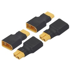 4pcs XT60 Female to XT90 Male Connector Adapter for RC RC LiPo Battery Converter