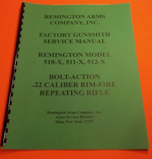 Detailed Gunsmith Manual Remington 510x 511x 512x Rifle Illustrated 247