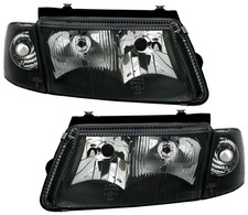 Scheinwerfer Set + Blinker für VW PASSAT 3B in Schwarz mit Nebelscheinwerfer NSW
