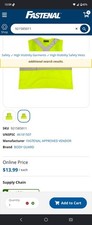 2 - Series HV210X Hi-Vis Lime Polyester Body Guard® Hook & Loop ANSI  2XL / 3XL