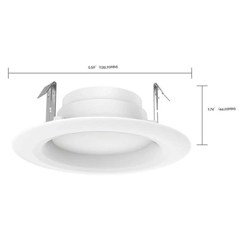 6Pk - Satco 8.7w LED 4-in 3000K Warm White Downlight Retrofit - Picture 6 of 7
