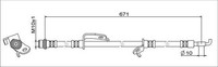 Metzger Autoteile Bremsschlauch 4111679 FüR Toyota