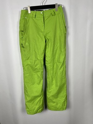 SALOMON Green CLIMAPRO Women's Regular Straight Pants Trouser Size M