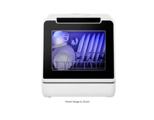 SIMZLIFE 17" Countertop Dishwasher w/ 5L Tank, 8 Modes, Self Clean – White-USED