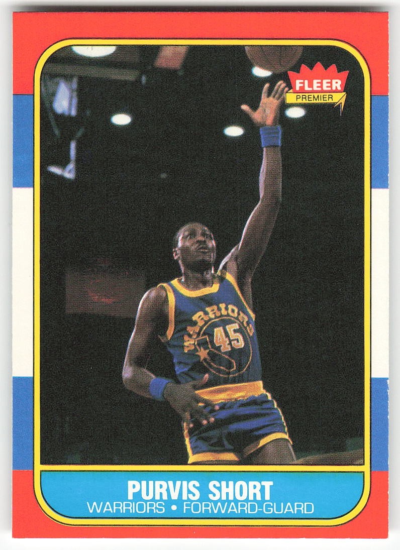1986-87 Fleer #100 Purvis Short BASKETBALL Golden State Warriors