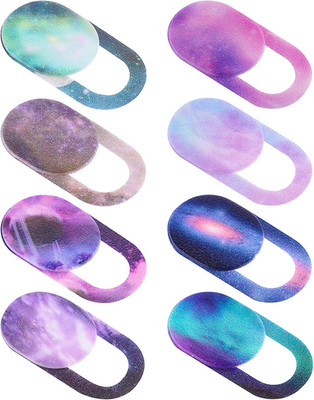 Amabro 8PCS Webcam Cover Slide, Starry Sky Laptop Camera Cover Slide Phone Camer