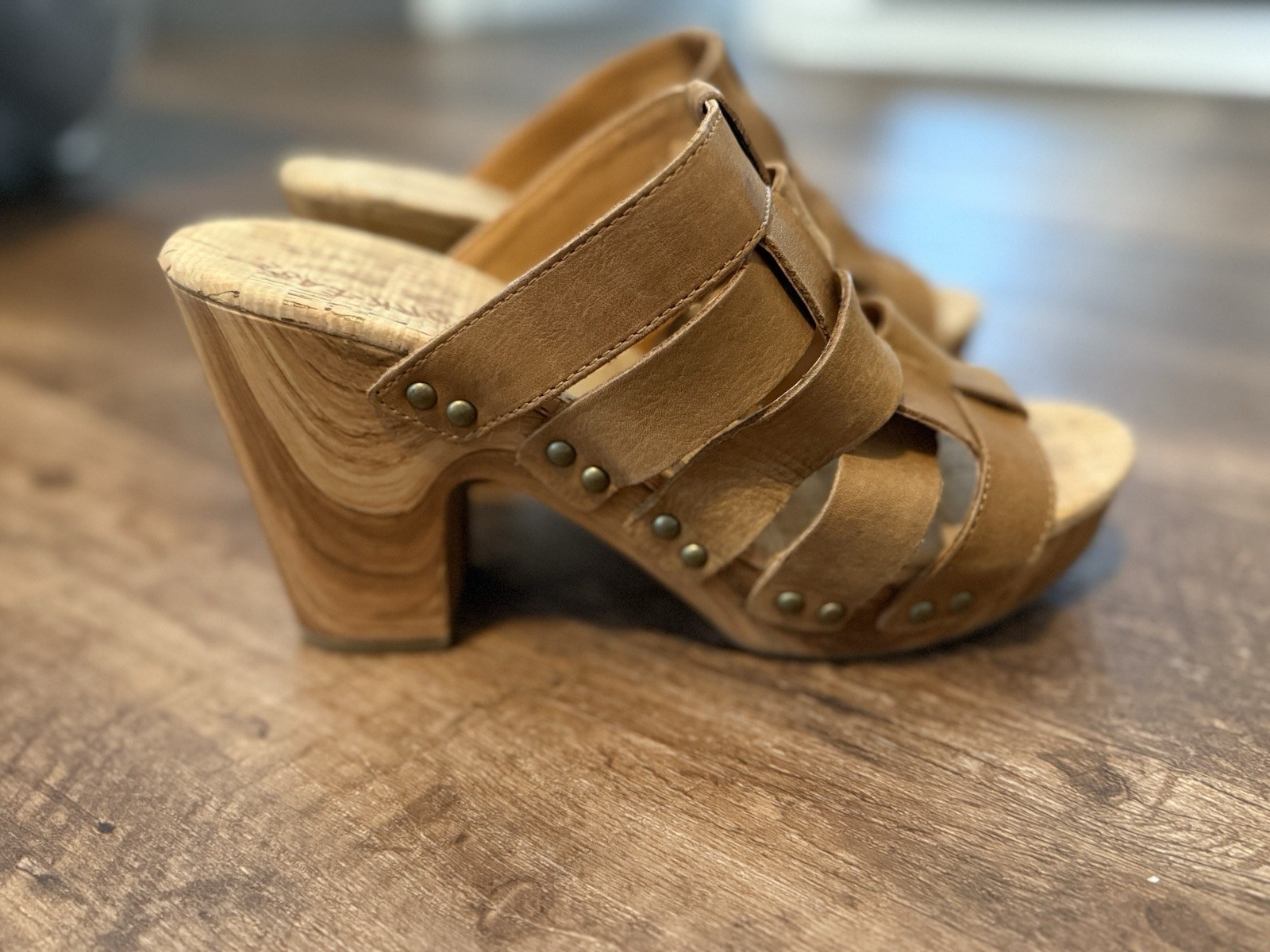 Kork Ease Devan Platform Slide Sandals Brown Terr… - image 4