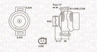 Magneti Marelli Lichtmaschine Generator Lima 063732108010 14V FüR Mercedes B906