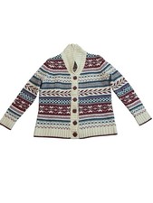 Appleseeds Wool Cardigan Sweater Size M