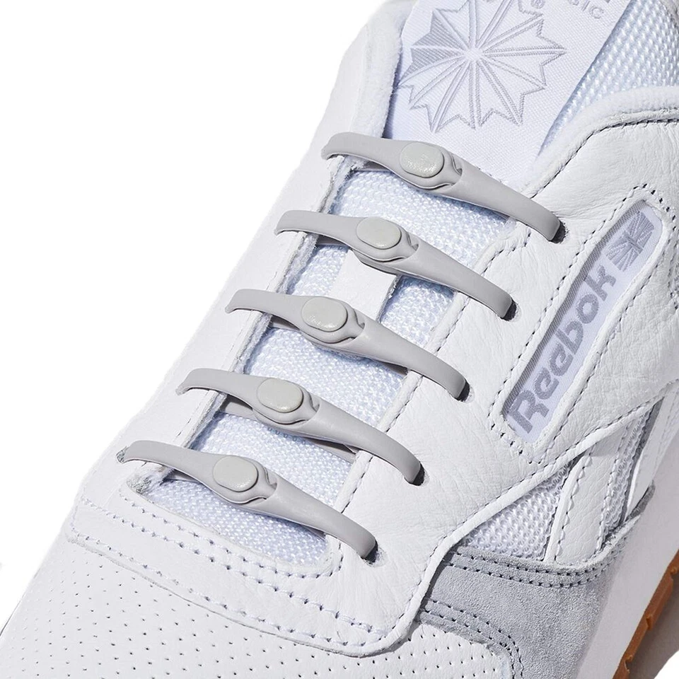 Sistema de cordones HICKIES 2.0 nuevo, gris, talla única, 14 correas, sistema de cordones sin ataduras Foto 2 de 4