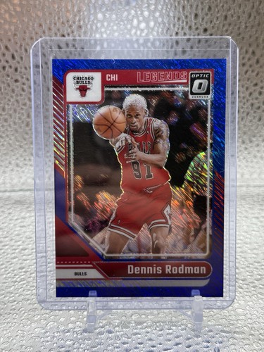 2024-25 Panini Donruss Optic - Legends Dennis Rodman #241 Blue Shimmer Prizm /75
