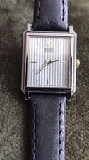 Raro orologio vintage Seiko 2C20-6230 RO donna quarzo grigio. Batteria + cinturino nuovi. VG