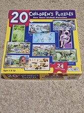 New 20 Children's Puzzles - 24 PC Each - 10 Double Sided Packs