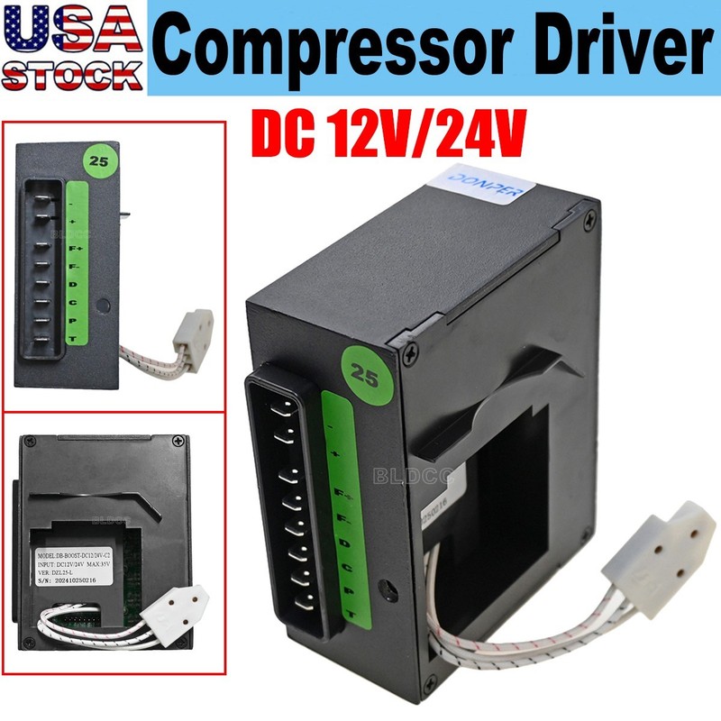 DONPER DC 12V/24V DZL25 Vehicle Refrigerator Fridge Compressor Driver Controller