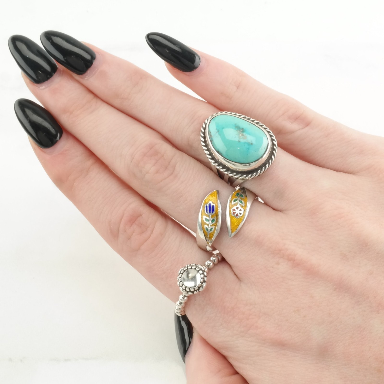 Pandora Quartz Stackable Sterling Silver Ring  Si… - image 9