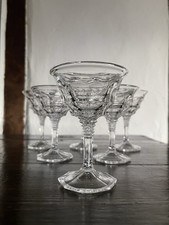 Art Deco Glasses Port Wine Sherry Liqueur Cordial Glasses Set Of 6