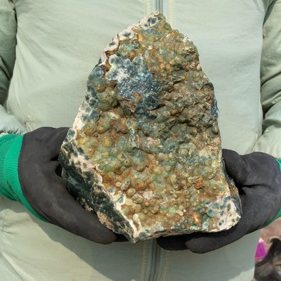 5.95LB Natural RAW Ocean Jasper (Pre-Cut Unpolished) - Rough Mineral Specimen