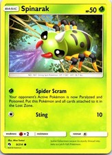 Spinarak 9/214 Common Lost Thunder Pokemon NM