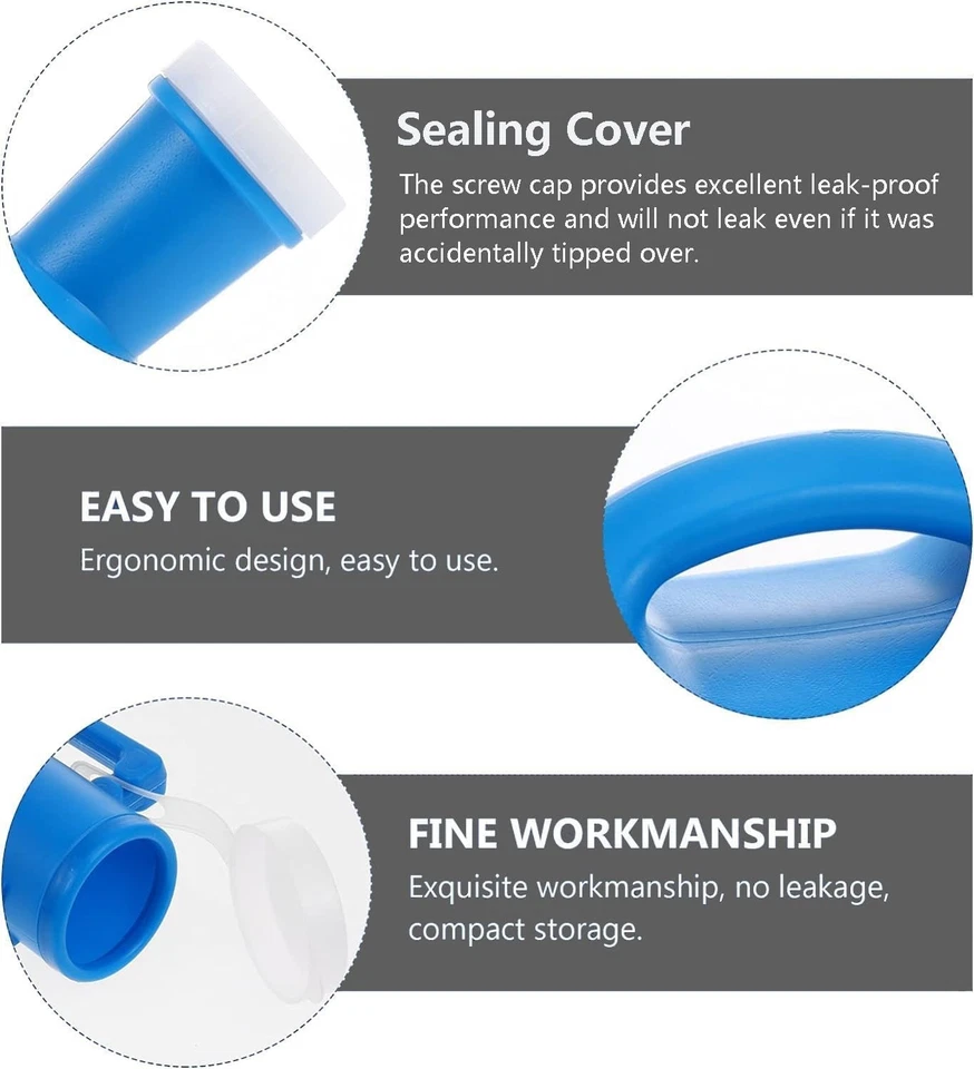 Urinflasche, 2000ml, auslaufsicher, mit Deckel, Urinal für Bett, Camping, Auto - Bild 4 von 4