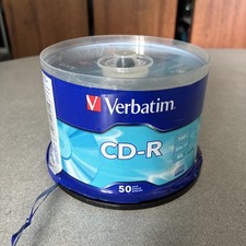 50 VERBATIM Blank 52X Speed CD-R CDR 700MB Media Disc CD Music
