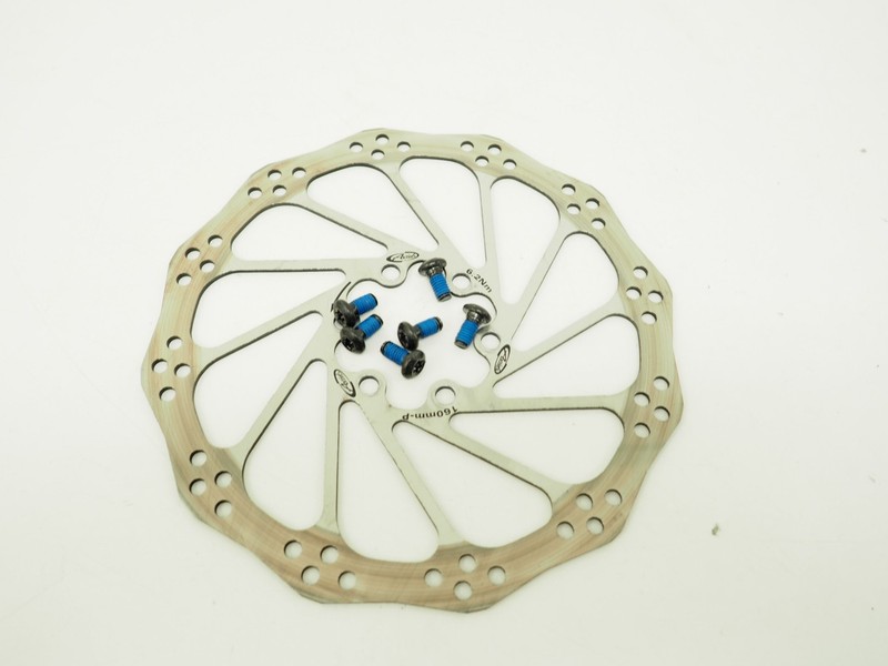 Avid 160mm Bicycle Disc Brake Rotor 6-Bolt W/Bolts Wave Design