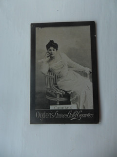 Ogdens Guinea Gold Base B Cont. actress card #49 Carrere