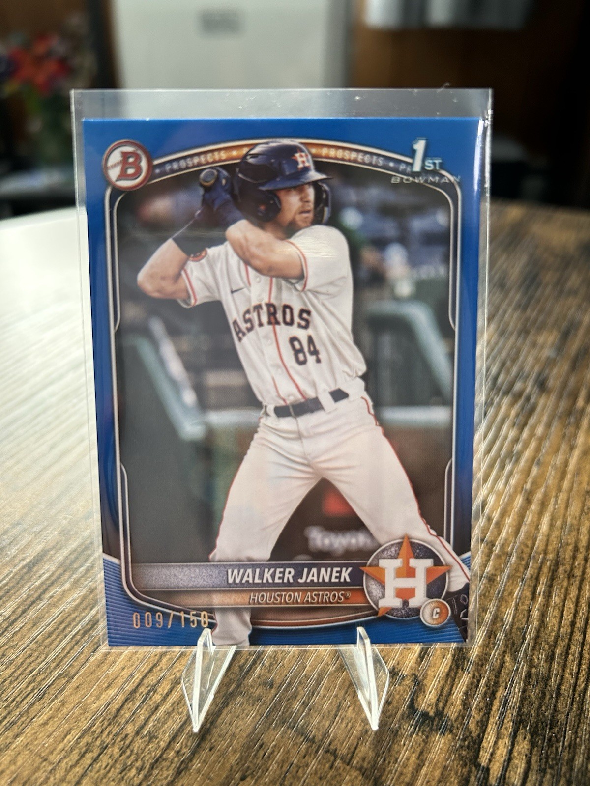 2025 Bowman - Chrome Prospects Walker Janek #BCP-15 Blue Refractor /150 (RC)
