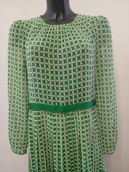 Women Dress Green Polyester 40 / L / 48