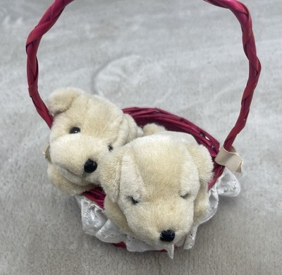 Vintage Prima Classic Collection E&J Teddy Bear Plush Cream 100% Polyester