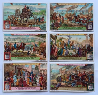 komplette Liebig Serie A 930 / S 1162 "Denkwürdige historische Heereszüge"- 1925 - Bild 1 von 4