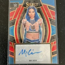 Panini 2024 Select WWE Signature Selections Michin #SL-MCH Red Prizm Auto #35/99
