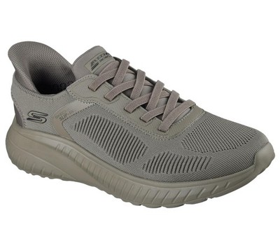 Skechers Slipper Schuh für Herren BOBS Sport Squad Chaos - Solid Step in oliv