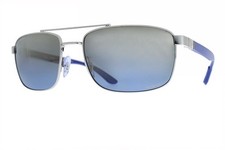 RAY-BAN CHROMANCE Silver / Blue & Gold Polarized RB3737CH 003/J0 60