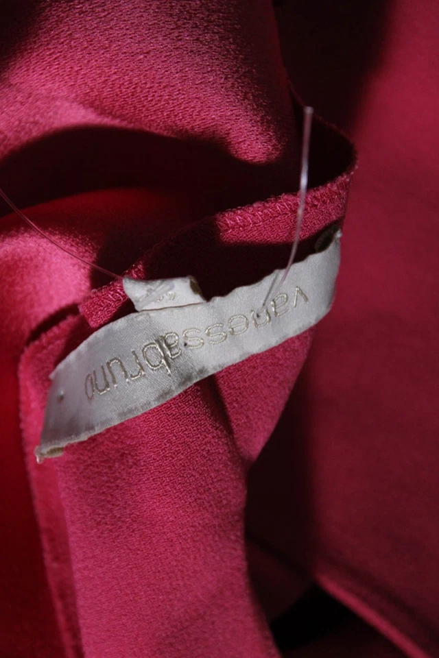 Vestido cruzado plisado ajustable con botones rosa Vanessa Bruno para mujer talla 40 EUR Foto 4 de 4