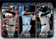 Shohei Ohtani / Adolis Garcia / Luis Robert Jr. 2024 Topps Series 1 Rainbow Foil