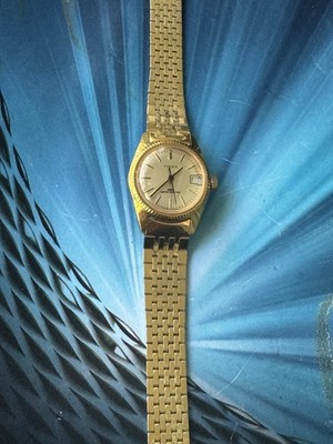 Timex Vintage Gold-Tone Date Watch 70 display picture 1