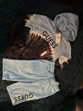 Guess kids Boys Sweatshirt And Shorts Set Size 12 New With Tags