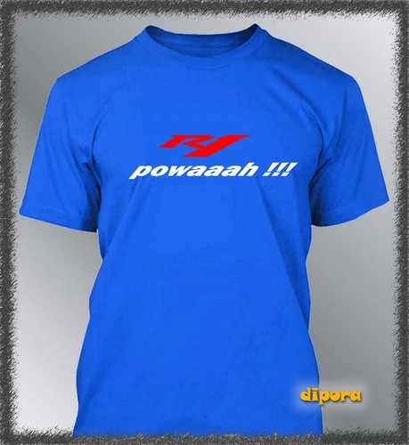 Tee Hemd Passt R1 Powaaah S M L XL XXL Herren Power Motorrad YZF - Bild 4 von 6
