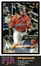 2018 Topps #651 J.T. Riddle Miami Marlins  EXTRA 35% OFF 4+