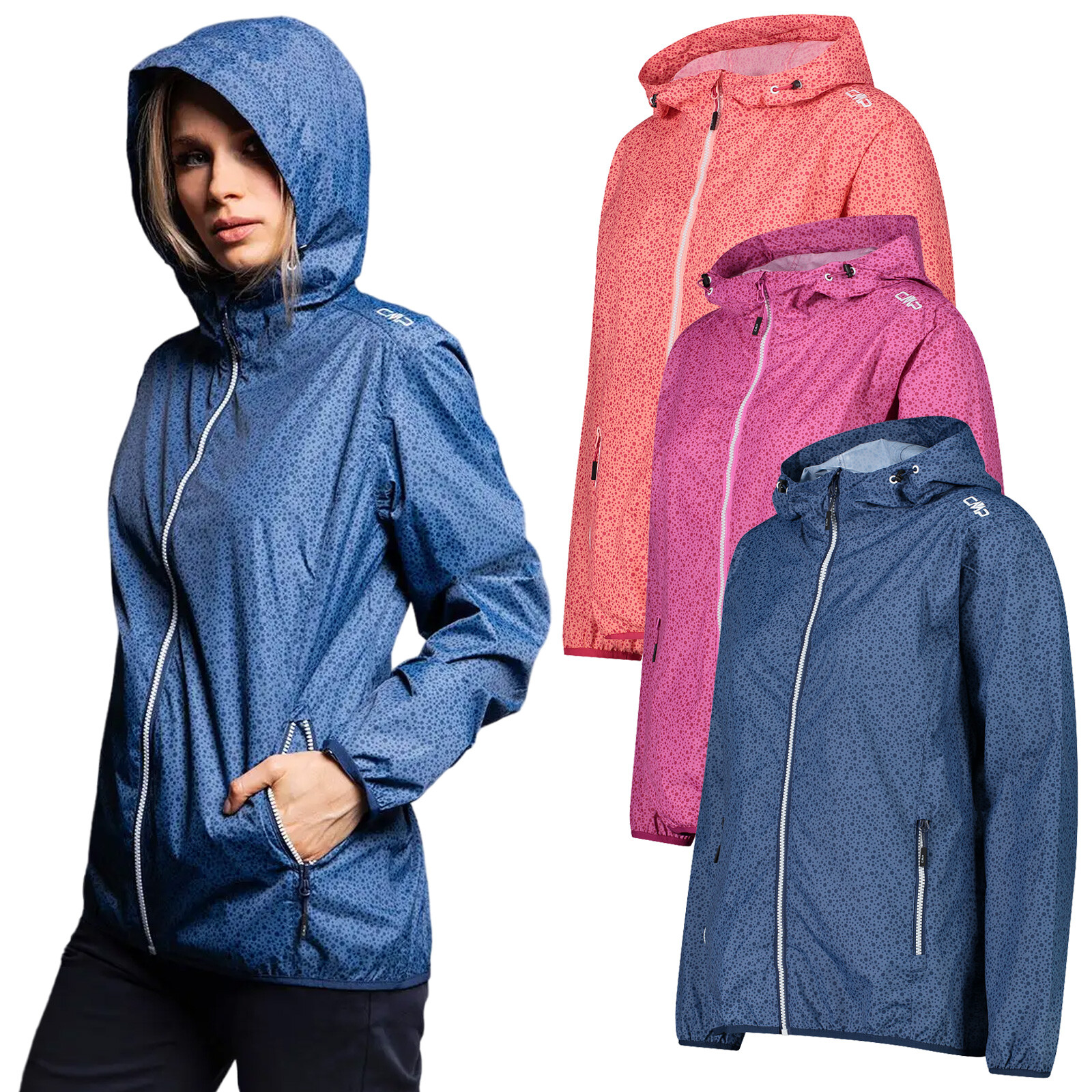 CMP Mujer Plegable Impermeable Ligero de Lunares Chaqueta Caminar 2025